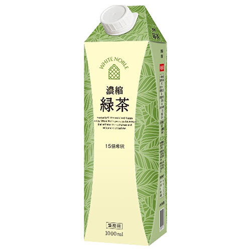 三井農林 ホワイトノーブル 濃縮緑茶 1L紙パック×6本入【日本出荷】