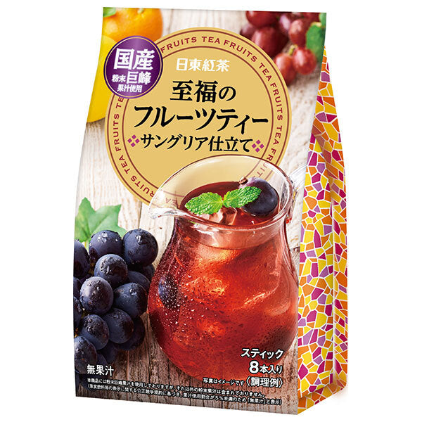 Mitsui Norin Nitto Black Tea Blissful Fruit Tea Sangria Style (9.5g x 8 bottles) x 24 (6 x 4) bags [Shipped in Japan]