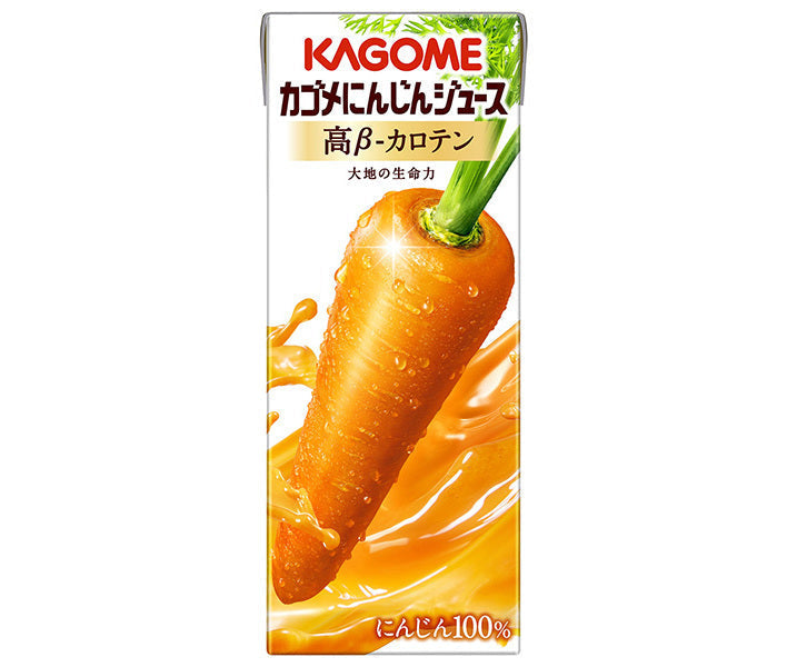 Kagome Carrot Juice High β-Carotene 200ml paper pack x 24 bottles [shipped in Japan]