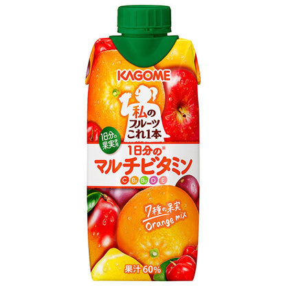 カゴメ 私のフルーツこれ一本 1日分のマルチビタミン 330ml紙パック×12本入【日本出荷】
