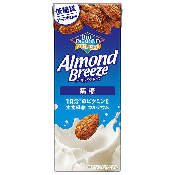 カゴメ アーモンド ブリーズ 無糖 200ml紙パック×24本入【日本出荷】