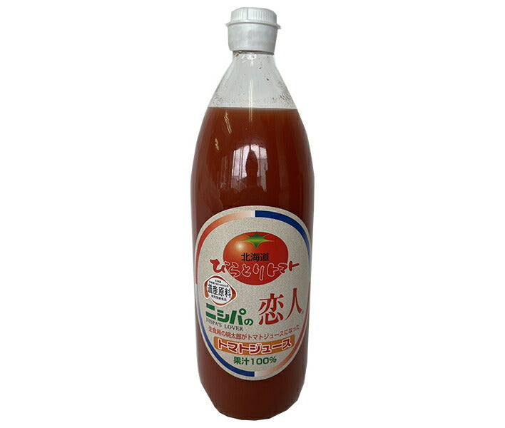 JA Biratori Nishipa no Koibito Tomato Juice (unsalted) 1L bottle x 6 bottles [shipped in Japan]