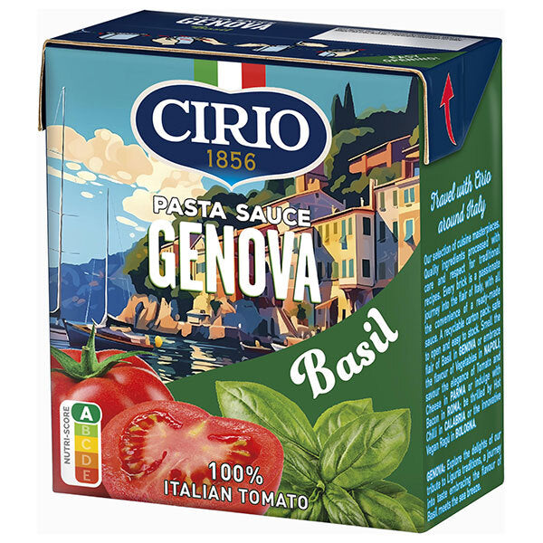 Monte Bussan Chilio Pasta Sauce Genoa Tomato & Basil 340g paper pack x 12 pieces [shipped in Japan]