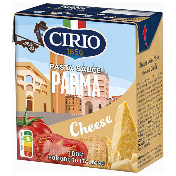 Monte Bussan Chilio Pasta Sauce Parma Tomato & Cheese 340g paper pack x 12 pieces [shipped in Japan]