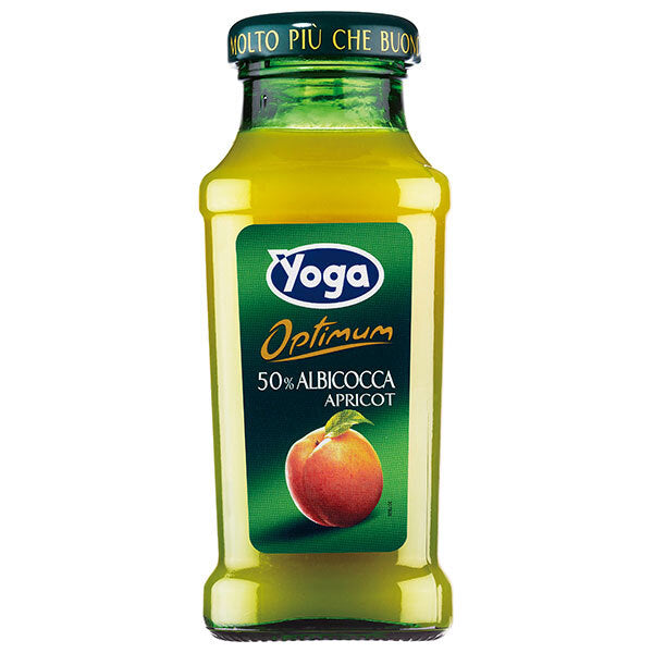 Monte Bussan Yoga Succo di Albicocca (Apricot) 200ml bottle x 24 bottles [Shipped in Japan]