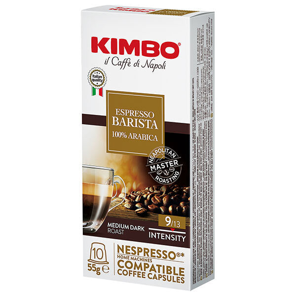 モンテ物産 キンボ カプセルコーヒー バリスタ 55g(5.5g×10)×10本入【日本出荷】