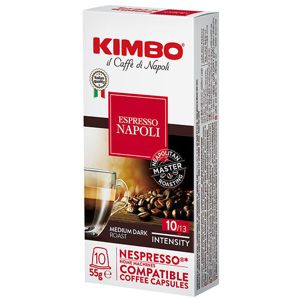 モンテ物産 キンボ カプセルコーヒー ナポリ 55g(5.5g×10)×10本入【日本出荷】