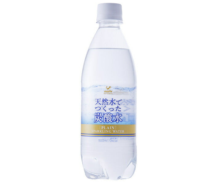 Tominaga Trading Kobe Settlement Carbonated water made from natural water 500ml plastic bottles x 24 bottles [shipped in Japan]
