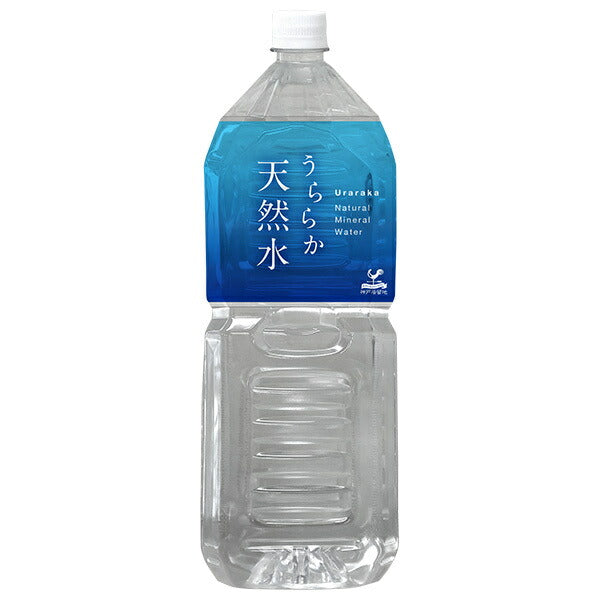 Tominaga Trading Kobe Settlement Uraraka Natural Water 2L PET bottles x 6 bottles [Shipped in Japan]