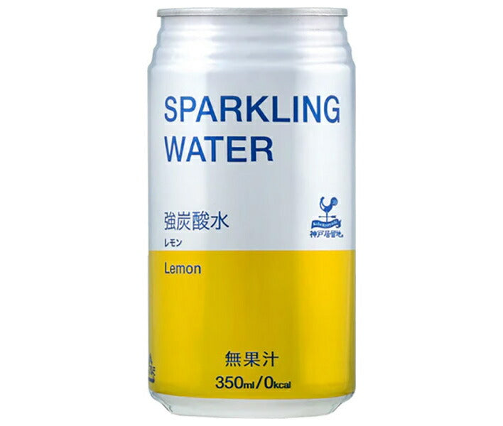 Tominaga Boeki Kobe Settlement Sparkling Water Lemon 350ml can x 24 pieces [Shipped in Japan]