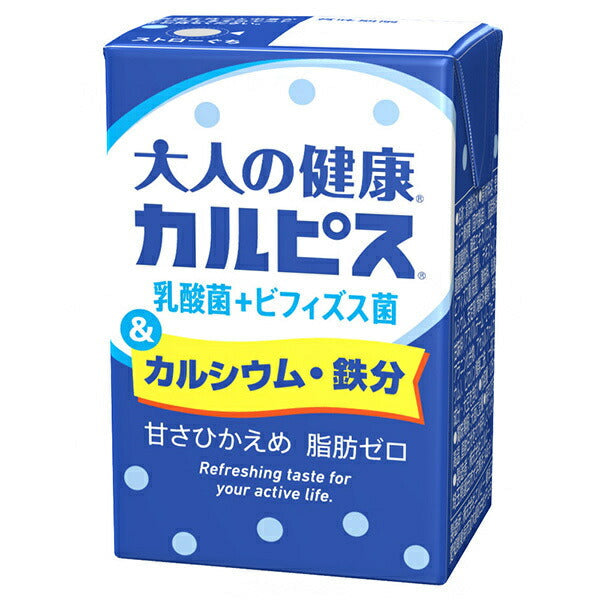 LB Adult Health Calpis Lactic Acid Bacteria + Bifidobacterium & Calcium Iron 125ml Paper Pack x 24 Pieces [Shipped in Japan]
