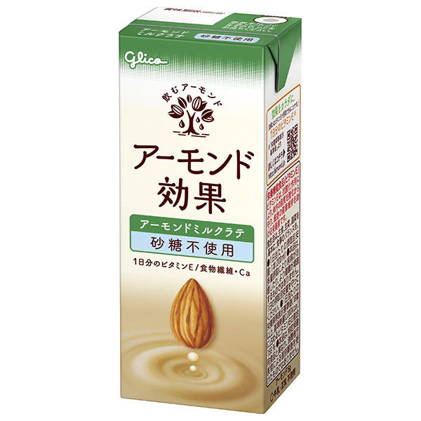 Glico Dairy Almond Effect Almond Milk Latte Sugar Free 200ml paper pack x 24 pieces [Shipped in Japan]