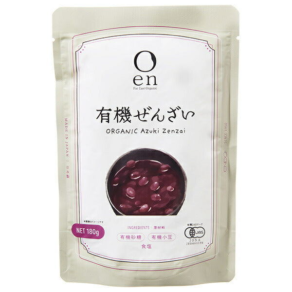 遠藤製餡 en 有機ぜんざい 180g×30(5×6)個入【日本出荷】