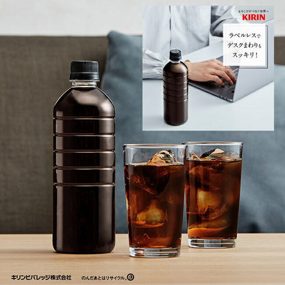 キリン FIRE(ファイア) ワンデイ ブラック ラベルレス 600mlペットボトル×24本入【日本出荷】