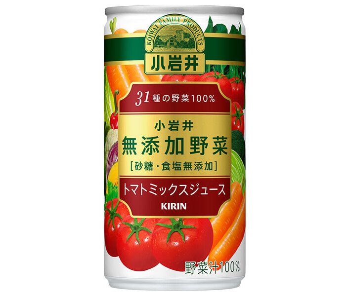 Kirin Koiwai Additive-free vegetables 31 types of vegetables 100% 190g cans x 30 pieces [Shipped in Japan]