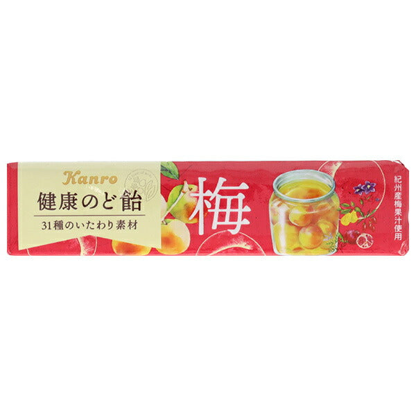 カンロ 健康のど飴 梅 スティックタイプ 11粒×10個入【日本出荷】