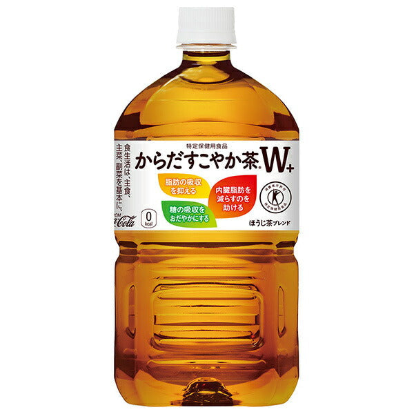 Coca-Cola Healthy Tea W+ [Food for Specified Health Uses] 1.05L plastic bottles x 12 bottles [shipped in Japan]