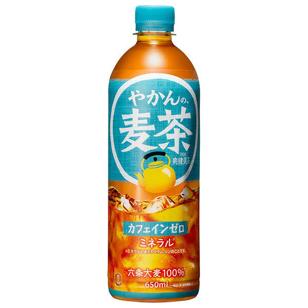 コカコーラ やかんの麦茶 from 爽健美茶 650mlペットボトル×24本入【日本出荷】