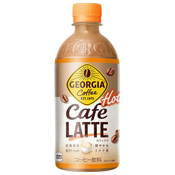 Coca-Cola [For HOT] Georgia Cafe Latte 440ml plastic bottle x 24 pieces [Shipped in Japan]