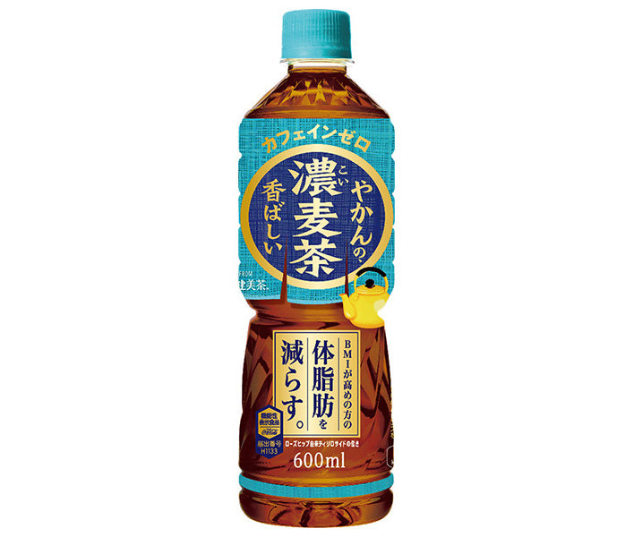 コカコーラ やかんの濃麦茶 from 爽健美茶 600mlペットボトル×24本入【日本出荷】