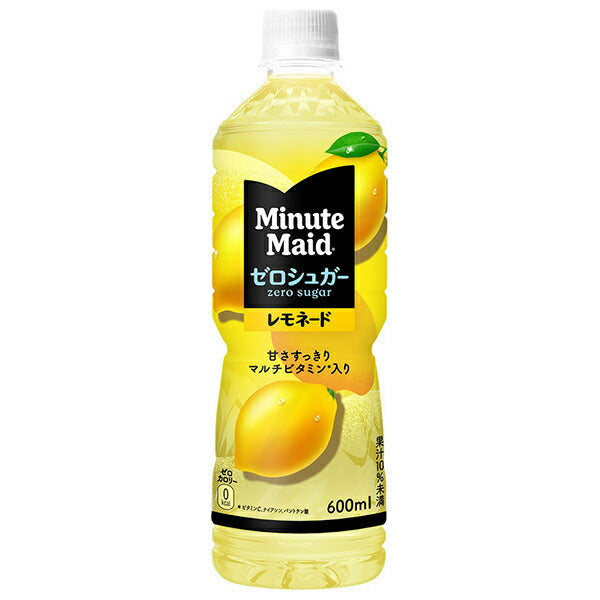 Coca-Cola Minute Maid Zero Sugar Lemonade 600ml plastic bottle x 24 bottles [shipped in Japan]