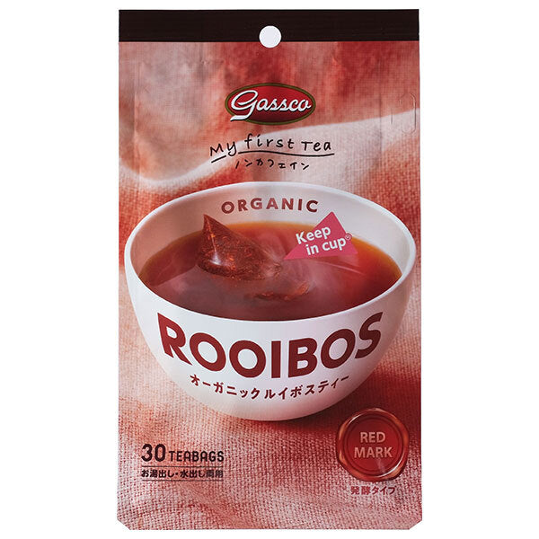 Gass Organic Rooibos Tea Tea Bags (1.8g x 30 bags) x 24 pieces [Shipped in Japan]