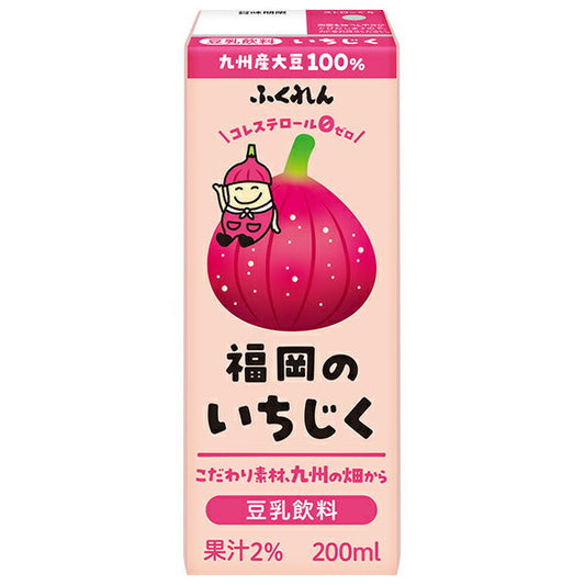 [Expiration date 2026.04.19 or later] Fukuren Soy Milk Beverage Fukuoka Fig 200ml paper pack x 24 bottles [Shipped in Japan]