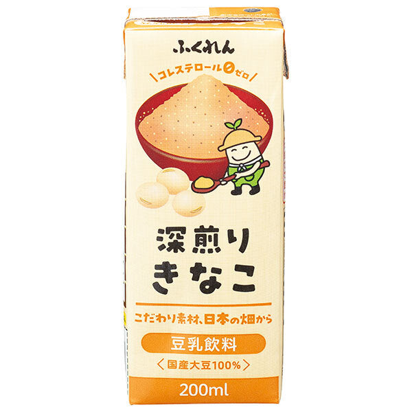 Fukuren Soy Milk Beverage Kinako 200ml paper pack x 24 bottles [shipped in Japan]