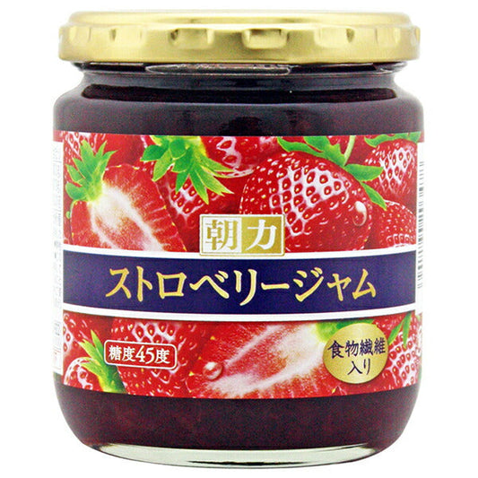 Asahi Fresh Morning Power Strawberry Jam 250g bottle x 12 pieces [Shipped in Japan]