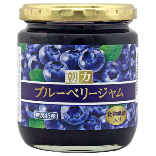 Asahi Fresh Morning Power Blueberry Jam 250g jar x 12 pieces [shipped in Japan]