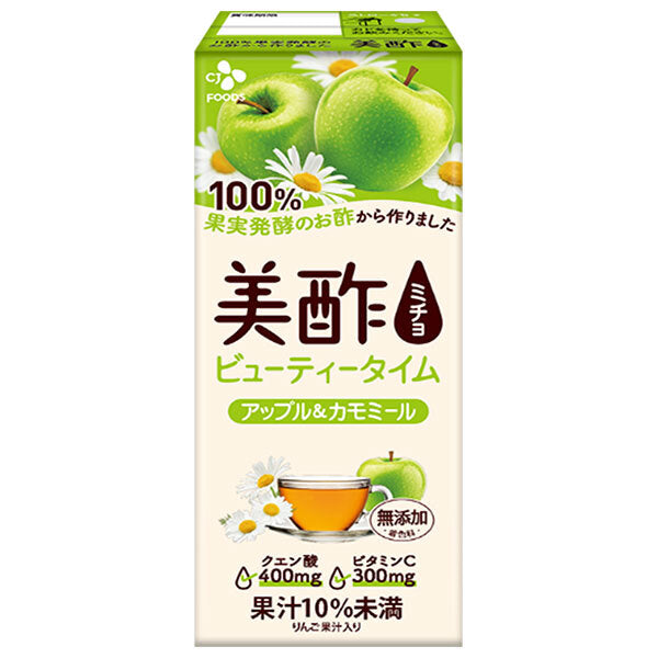 CJ Japan Beauty Time Apple & Chamomile 200ml paper pack x 24 bottles [shipped in Japan]