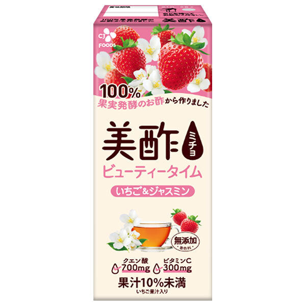 CJ Japan Beauty Time Strawberry & Jasmine 200ml paper pack x 24 pieces [Shipped in Japan]