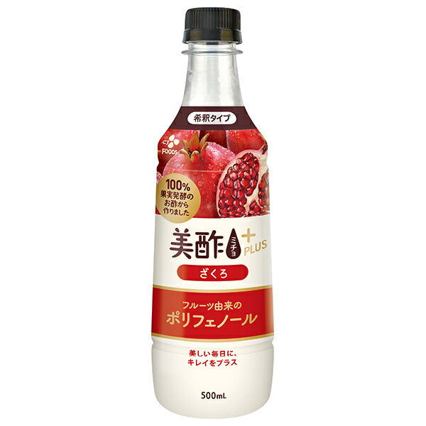 CJジャパン 美酢(ミチョ)プラス ざくろ 500mlペットボトル×24本入【日本出荷】