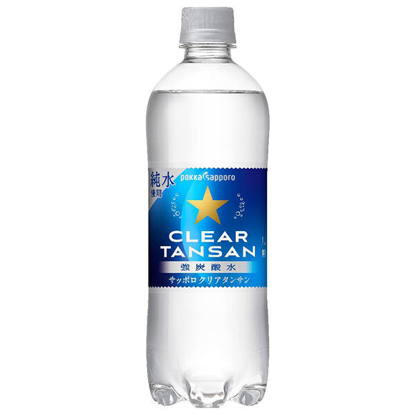 Pokka Sapporo Sapporo Clear Tansan 600ml plastic bottle x 24 pieces [shipped in Japan]