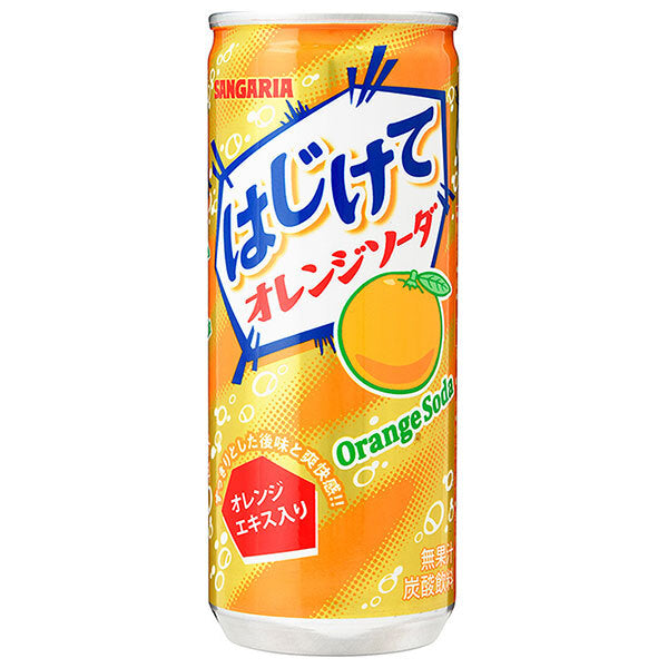 Sangaria Hokkatte Orange Soda 250g can x 30 pieces [Shipped in Japan]