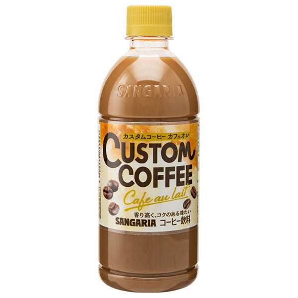 Sangaria custom coffee cafe au lait 500ml plastic bottle x 24 bottles [shipped in Japan]