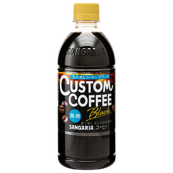 Sangaria Custom Coffee Black 500ml plastic bottle x 24 pieces [shipped in Japan]