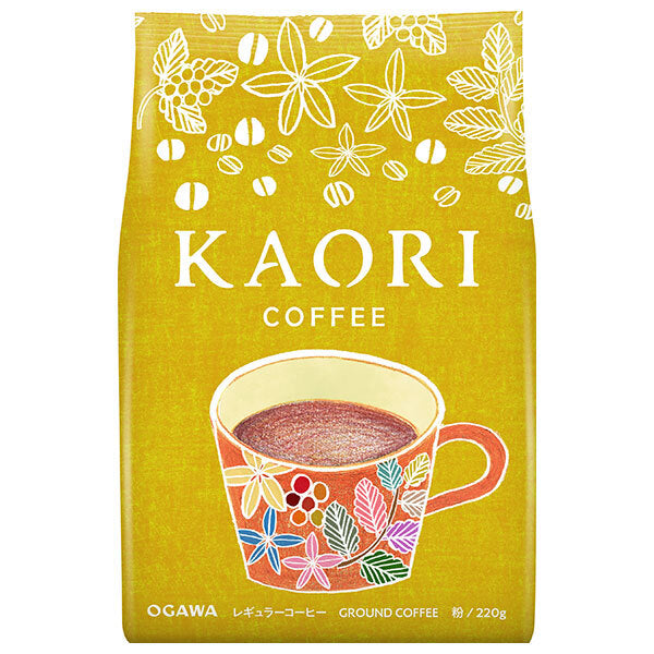 小川珈琲 カオリ コーヒー(粉) 220g×12袋入【日本出荷】