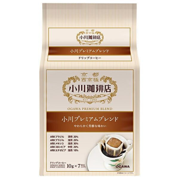 Ogawa Coffee Ogawa Coffee Shop Premium Blend Drip Coffee 7 Cups 70g (10g x 7 bags) x 6 boxes [Shipped in Japan]