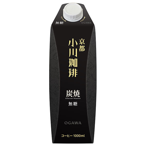 Ogawa Coffee Ogawa Coffee Store Charcoal Coffee Sugar Free 1000ml paper pack x 12 (6 x 2) bottles [Shipped in Japan]