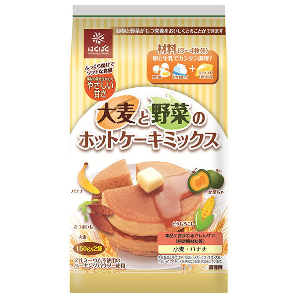 Hakubaku Barley and vegetable pancake mix 300g x 6 bags [shipped in Japan]