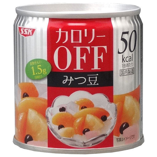 SSK カロリーOFFフルーツみつ豆 185g×24個入【日本出荷】