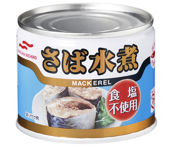 Maruha Nichiro Boiled mackerel, no salt, 190g x 12 pieces [shipped in Japan]