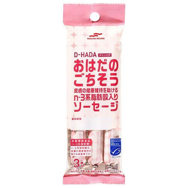 マルハニチロ MSC おはだのごちそうソーセージ (30g×3本)×15袋入【日本出荷】