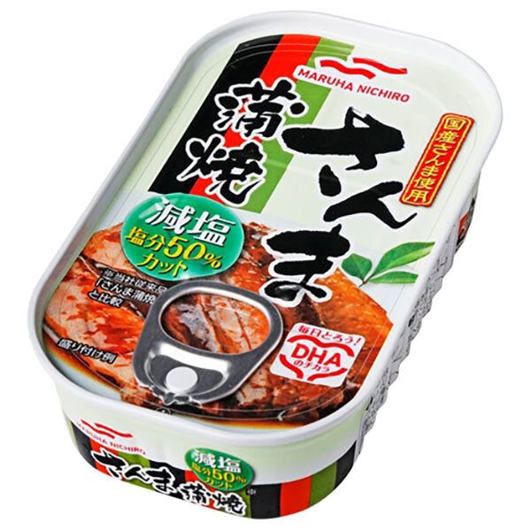 Maruha Nichiro Low Salt Sanma Kabayaki 100g can x 30 pieces [Shipped in Japan]