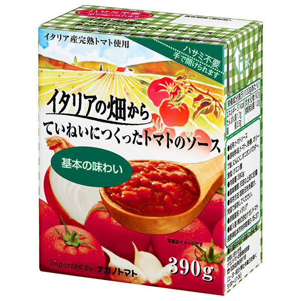 Nagano Tomato Carefully made tomato sauce from Italian fields Basic flavor 390g x 12 pieces [Shipped in Japan]