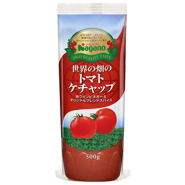 ナガノトマト 世界の畑のトマトケチャップ 500g×20本入【日本出荷】