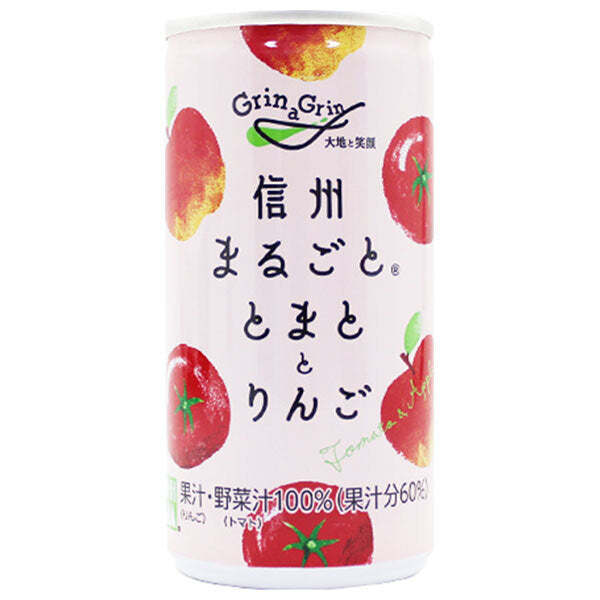 長野興農 信州まるごと とまととりんご 190g缶×30本入【日本出荷】