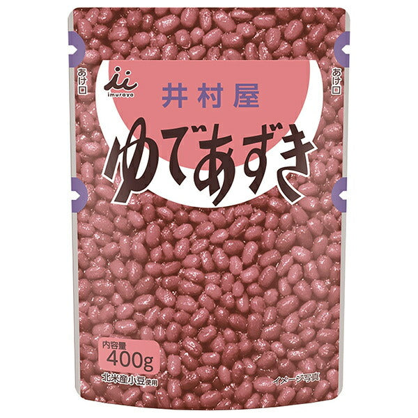井村屋 ゆであずき 400gパウチ×10袋入【日本出荷】