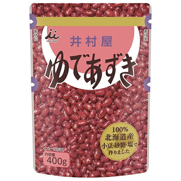 井村屋 北海道パウチ ゆであずき 400gパウチ×10袋入【日本出荷】